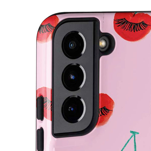 Bouffants and Broken Hearts Cherry Lash Galaxy S22 Pro Case