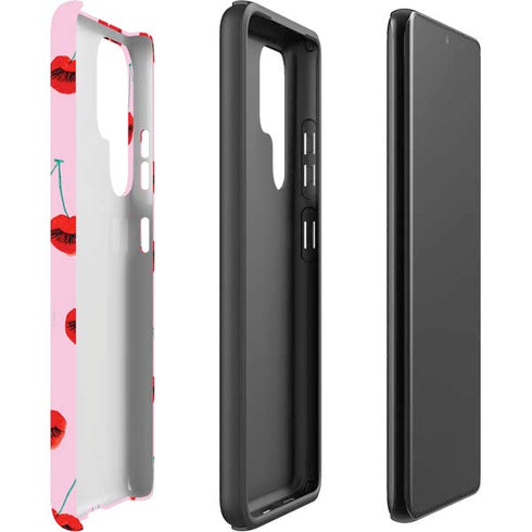 Bouffants and Broken Hearts Cherry Lash Galaxy S22 Ultra Pro Case