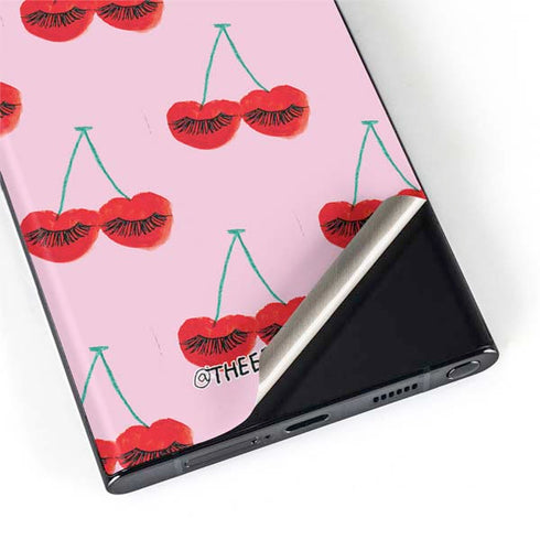 Bouffants and Broken Hearts Cherry Lash Galaxy S22 Ultra Skin