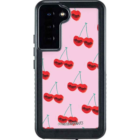 Bouffants and Broken Hearts Cherry Lash Galaxy S23 Plus Waterproof Case