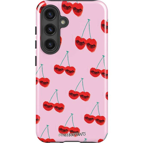 Bouffants and Broken Hearts Cherry Lash Galaxy S24 Plus Impact Case