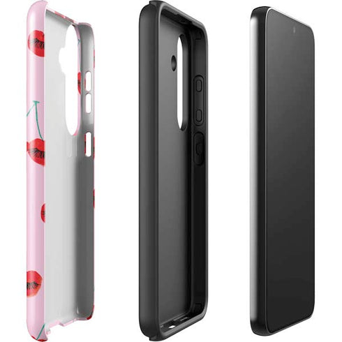 Bouffants and Broken Hearts Cherry Lash Galaxy S24 Plus Impact Case