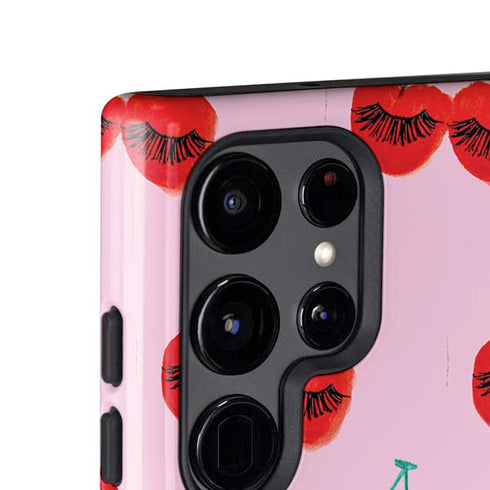 Bouffants and Broken Hearts Cherry Lash Galaxy S24 Ultra Impact Case