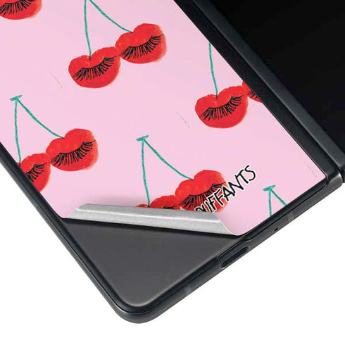 Bouffants and Broken Hearts Cherry Lash Galaxy Z Fold3 5G Skin