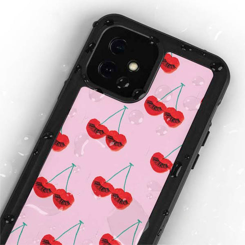 Bouffants and Broken Hearts Cherry Lash iPhone 12 Mini Waterproof Case