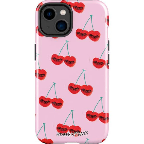 Bouffants and Broken Hearts Cherry Lash iPhone 15 Plus Impact Case