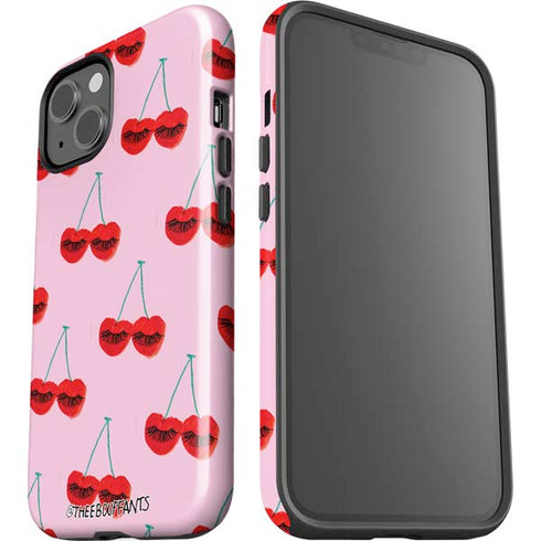 Bouffants and Broken Hearts Cherry Lash iPhone 15 Plus Impact Case