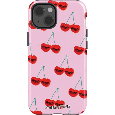 Bouffants and Broken Hearts Cherry Lash iPhone 15 Impact Case