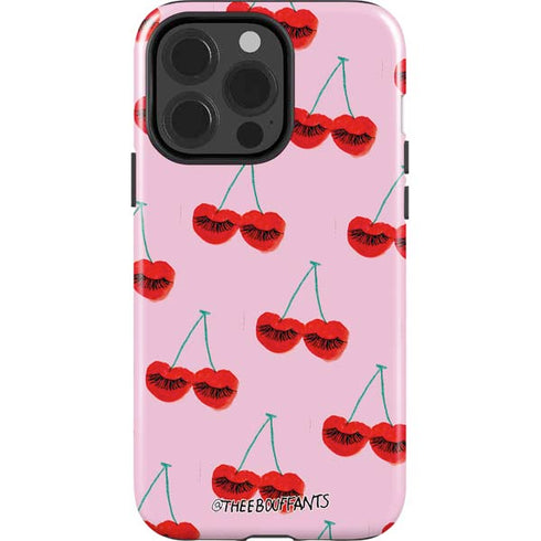 Bouffants and Broken Hearts Cherry Lash iPhone 15 Pro Impact Case