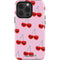 Bouffants and Broken Hearts Cherry Lash iPhone 14 Pro Impact Case
