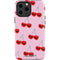 Bouffants and Broken Hearts Cherry Lash iPhone 15 Pro Max Impact Case
