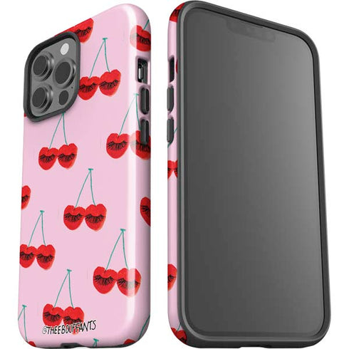 Bouffants and Broken Hearts Cherry Lash iPhone 15 Pro Max Impact Case