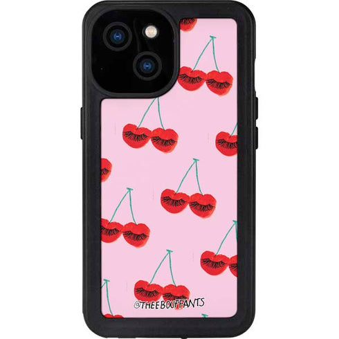 Bouffants and Broken Hearts Cherry Lash iPhone 15 Waterproof Case