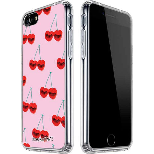 Bouffants and Broken Hearts Cherry Lash iPhone SE (2nd & 3rd Gen) Clear Case