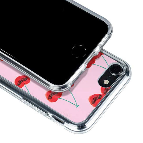 Bouffants and Broken Hearts Cherry Lash iPhone SE (2nd & 3rd Gen) Clear Case