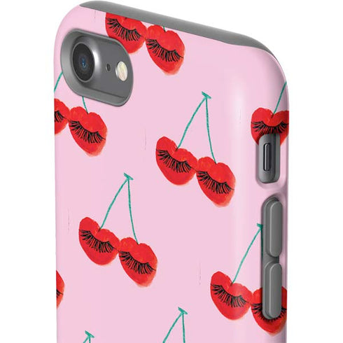 Bouffants and Broken Hearts Cherry Lash iPhone SE (2nd & 3rd Gen) Pro Case