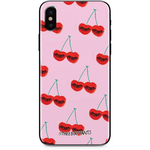 Bouffants and Broken Hearts Cherry Lash iPhone X Skin
