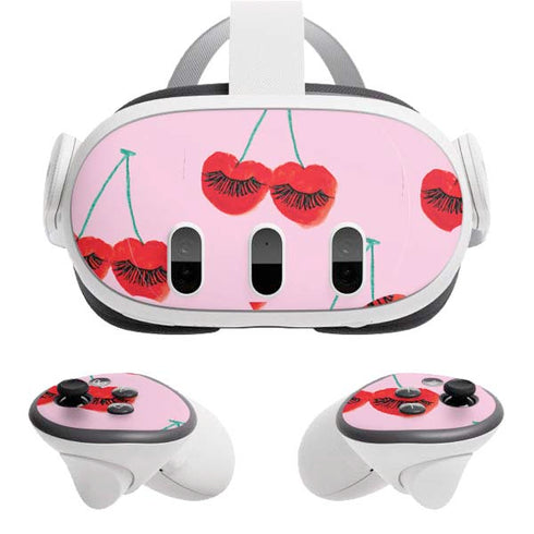 Bouffants and Broken Hearts Cherry Lash Meta Quest 3 Skin