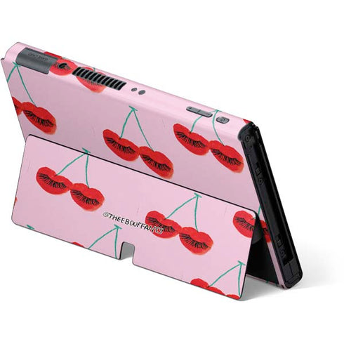 Bouffants and Broken Hearts Cherry Lash Nintendo Switch OLED (2021) Skin