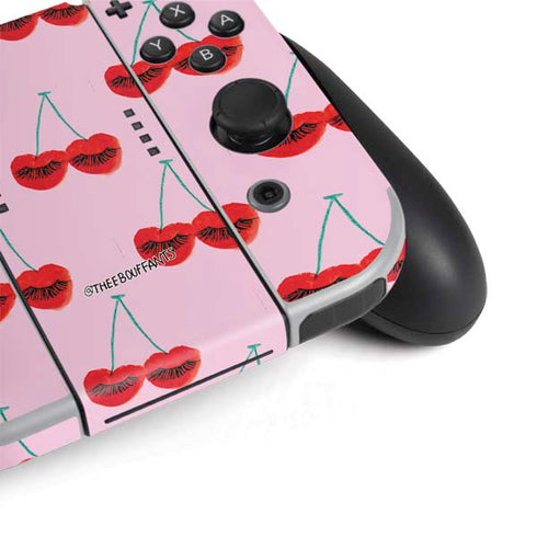 Bouffants and Broken Hearts Cherry Lash Nintendo Switch OLED (2021) Skin