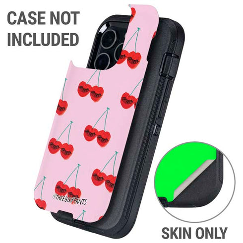 Bouffants and Broken Hearts Cherry Lash Otterbox Defender iPhone Skin