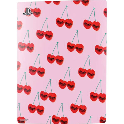 Bouffants and Broken Hearts Cherry Lash PS5 Console Skin