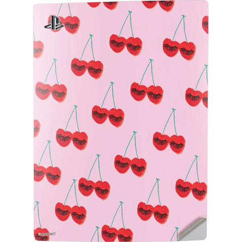 Bouffants and Broken Hearts Cherry Lash PS5 Digital Edition Console Skin