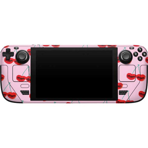 Bouffants and Broken Hearts Cherry Lash Steam Deck Handheld Gaming Computer Skin