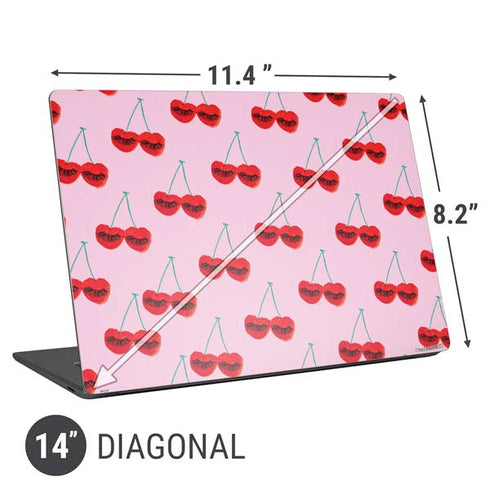 Bouffants and Broken Hearts Cherry Lash Universal Laptop 14in (11.4 x 8.2in) Skin
