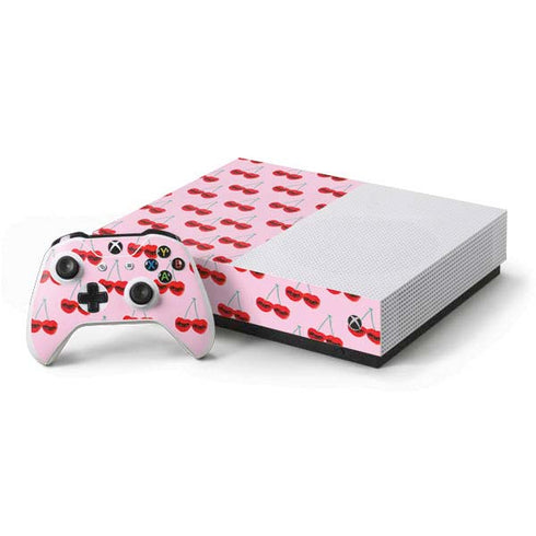 Bouffants and Broken Hearts Cherry Lash Xbox One S All-Digital Edition Bundle Skin