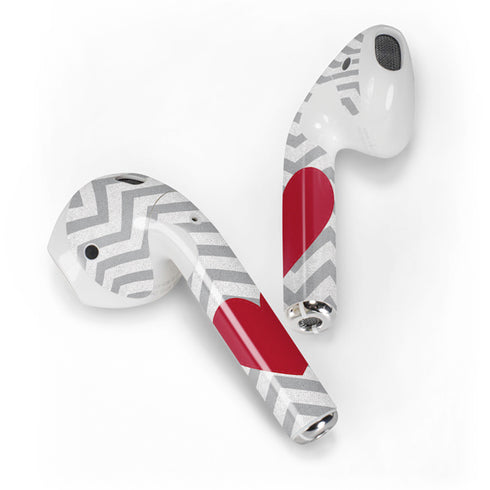 Chevron Heart Apple AirPods 2 Skin