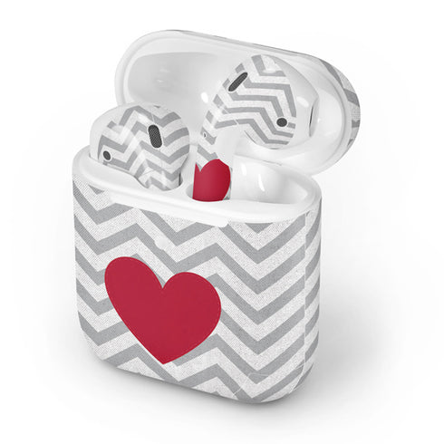 Chevron Heart Apple AirPods 2 Skin