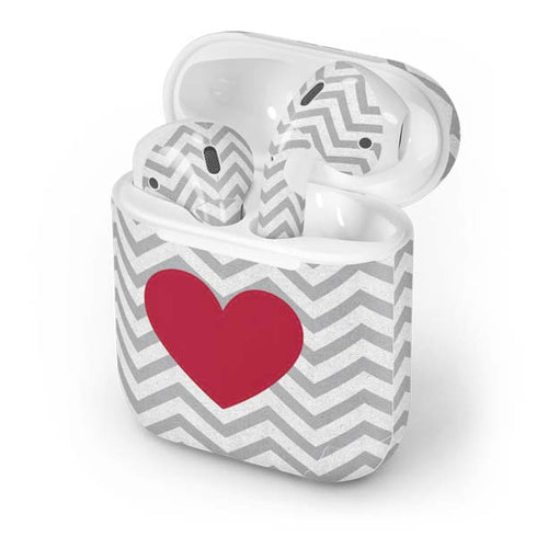 Chevron Heart Apple AirPods Skin