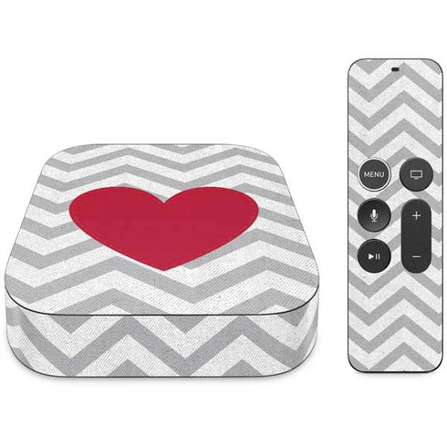 Chevron Heart Apple TV Skin
