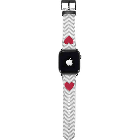 Chevron Heart Apple Watch Band 42-44mm