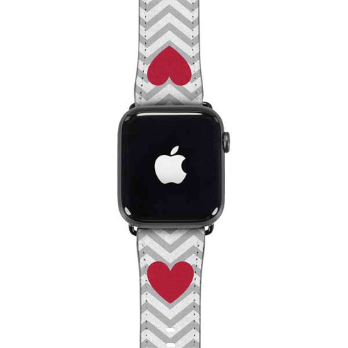 Chevron Heart Apple Watch Band 38-40mm