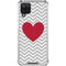 Chevron Heart Galaxy A12 Clear Case