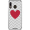 Chevron Heart Galaxy A30 Clear Case