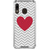 Chevron Heart Galaxy A30 Clear Case