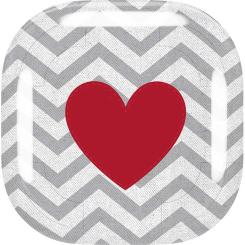 Chevron Heart Galaxy Buds Live Skin