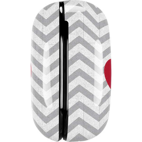 Chevron Heart Galaxy Buds Live Skin