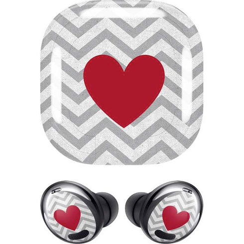 Chevron Heart Galaxy Buds Pro Skin