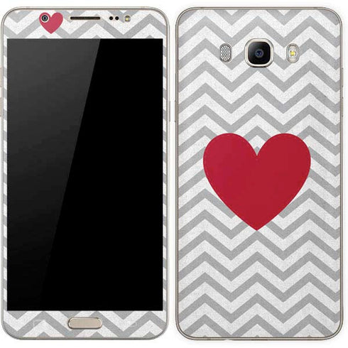 Chevron Heart Galaxy J7 Skin