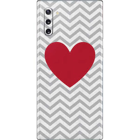 Chevron Heart Galaxy Note 10 Skin