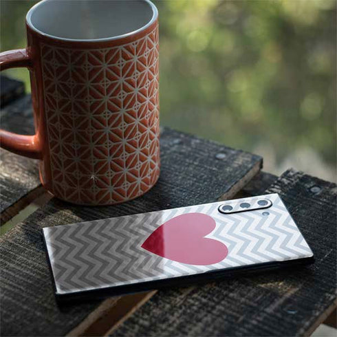 Chevron Heart Galaxy Note 10 Skin