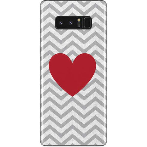 Chevron Heart Galaxy Note 8 Skin