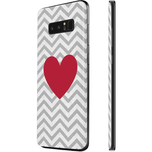 Chevron Heart Galaxy Note 8 Skin
