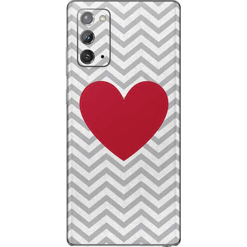 Chevron Heart Galaxy Note20 5G Skin