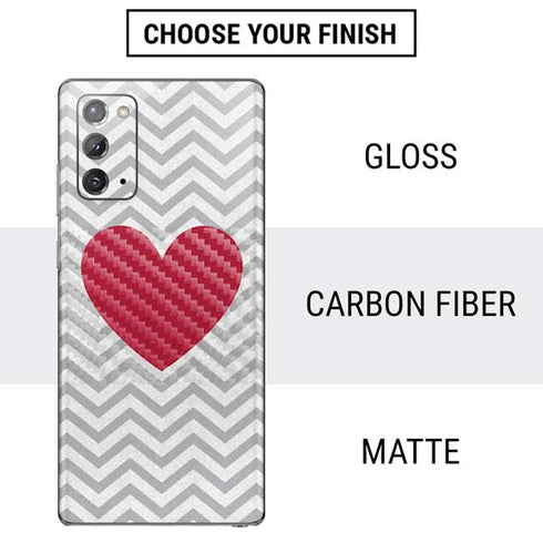 Chevron Heart Galaxy Note20 5G Skin