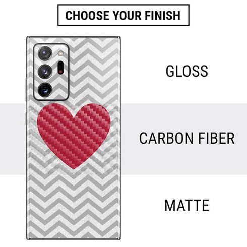 Chevron Heart Galaxy Note20 Ultra 5G Skin